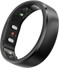 RingConn Gen 2, World's First Smart Ring with Sleep Apnea Monitoring, No APP Subscription, 12-Day Battery Life, Stress/Heart Rate/Women's Health Tracker, Android & iOS Compatible (Black, Size 11)