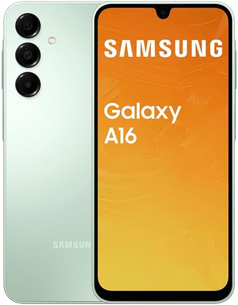 SAMSUNG Galaxy A16 4G LTE (128GB + 4GB) (for T-Mobile Mint Tello & Global) NFC SM-A165M/DSN Dual Sim Warranty Latin America 6.7" 50MP Triple Camera (Light Green)
