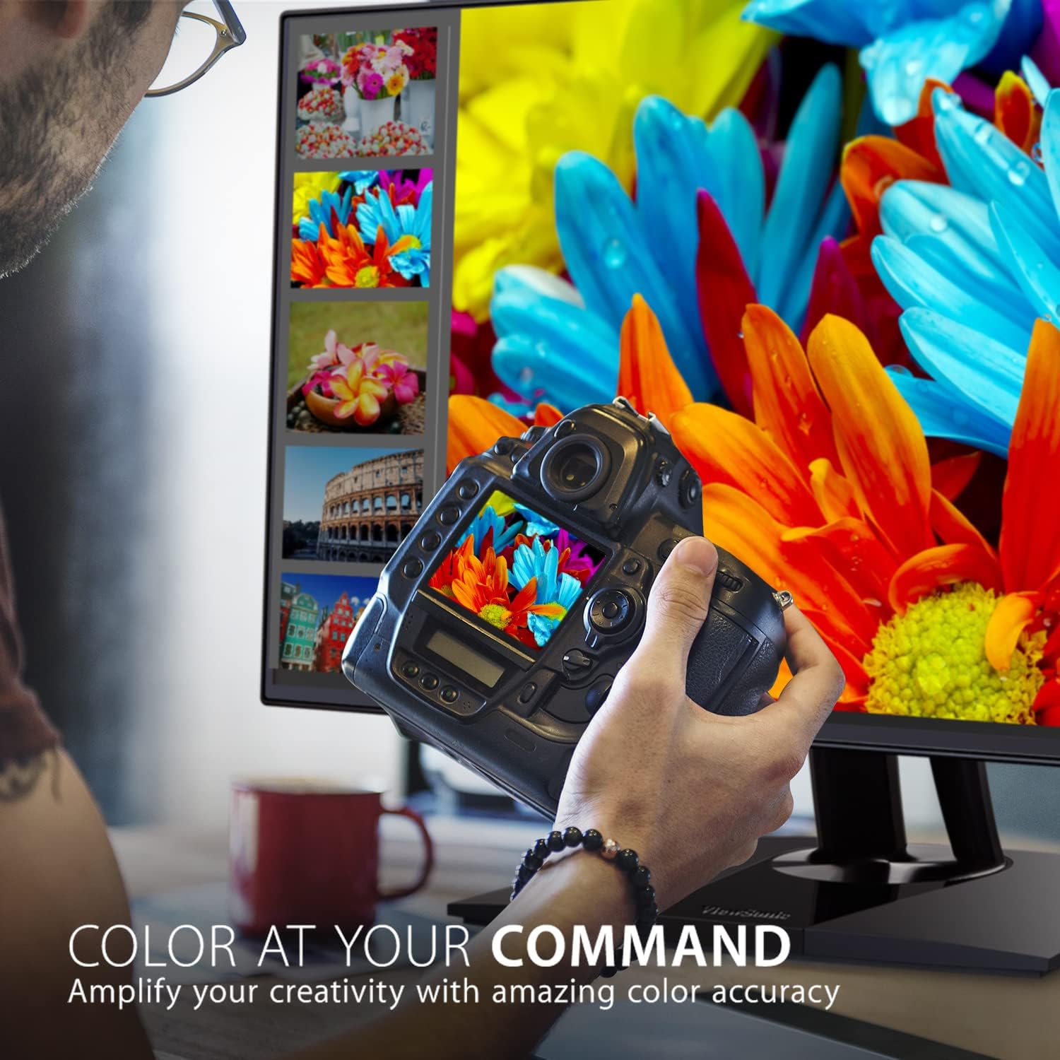 ViewSonic VP3256-4K 32" 4K UHD Professional Graphic Design Monitor with USB-C (90W) (Renewed)