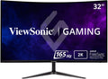 ViewSonic VX3218C-2K 32" Curved 1440p 1ms 165Hz Gaming Monitor with AMD FreeSync Premium, HDMI and Display Port(Renewed)