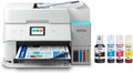 Epson EcoTank ET-4958 Wireless All-in-One Color Supertank Printer, Refillable Tanks, 2.4" Color Touchscreen, Auto Document Feeder, Auto Duplex Print/Copy, Scan, 250-Sheet Paper Tray – White