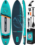 11'6" x 35" Extra Wide Inflatable Paddle Board for Adults, 450 lb Capacity Wide Stable Stand Up Paddle Board, 2–3 Person SUP, Heavy Duty 22 PSI, US Fin, Kayak D Rings, Large Stable Paddleboard