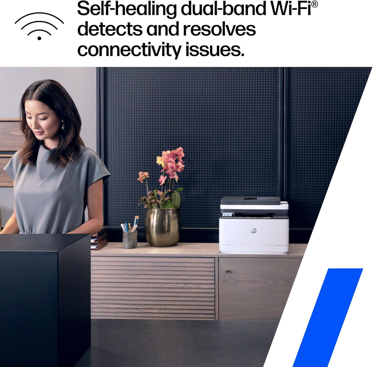 HP LaserJet Pro MFP 3101sdw Wireless Black and White All-in-One Laser Printer, Office Printer, Duplex, Best-for-Small Teams (9D2X4F)