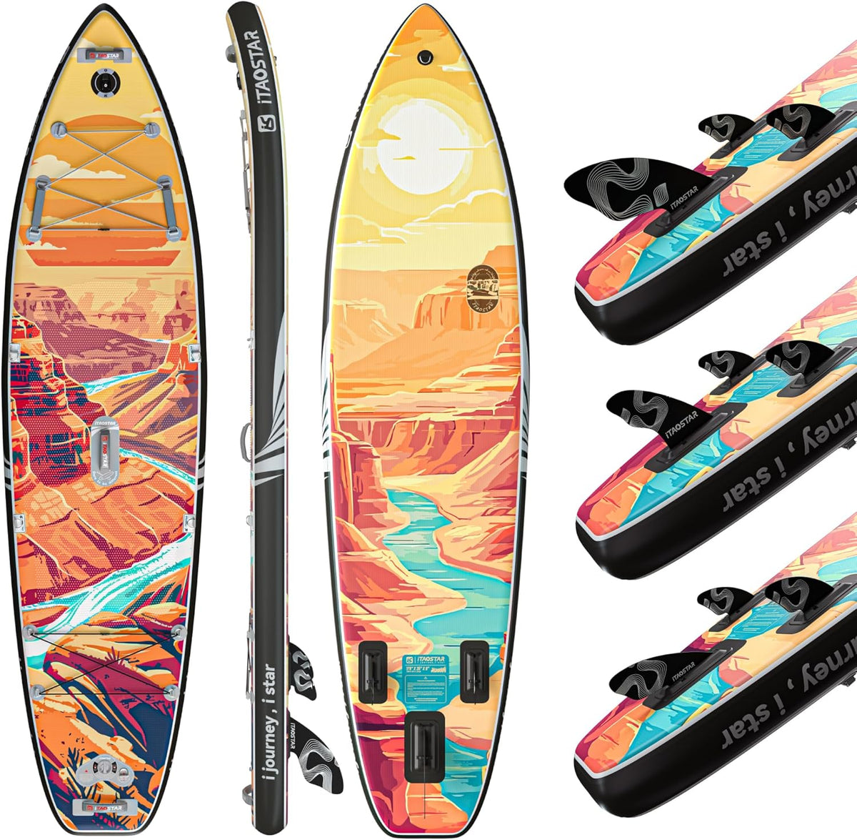 iTAOSTAR Novelty 11'6" x 35" Extra Wide SUP for Enhanced Stability - Inflatable Stand Up Paddle Board - Premium Paddle Board Kit for Adults & Youth - All Skill Levels - Includes SUP Accessories