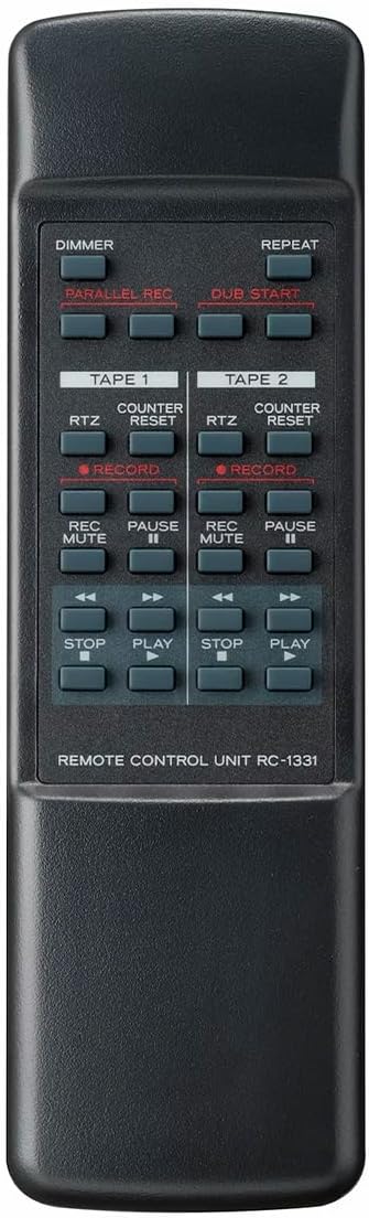 TEAC W-1200B Dual Cassette Deck with Recorder with USB Pitch Control Karaoke-Mic-in and Remote