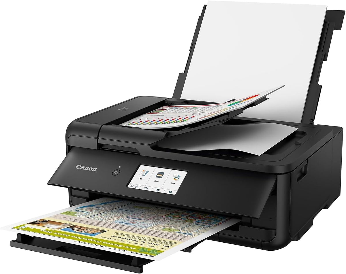 Canon PIXMA TS9520 All In one Wireless Printer Home or Office| Scanner | Copier | Mobile Printing with AirPrint and Google Cloud Print, Black, Works with Alexa, One Size