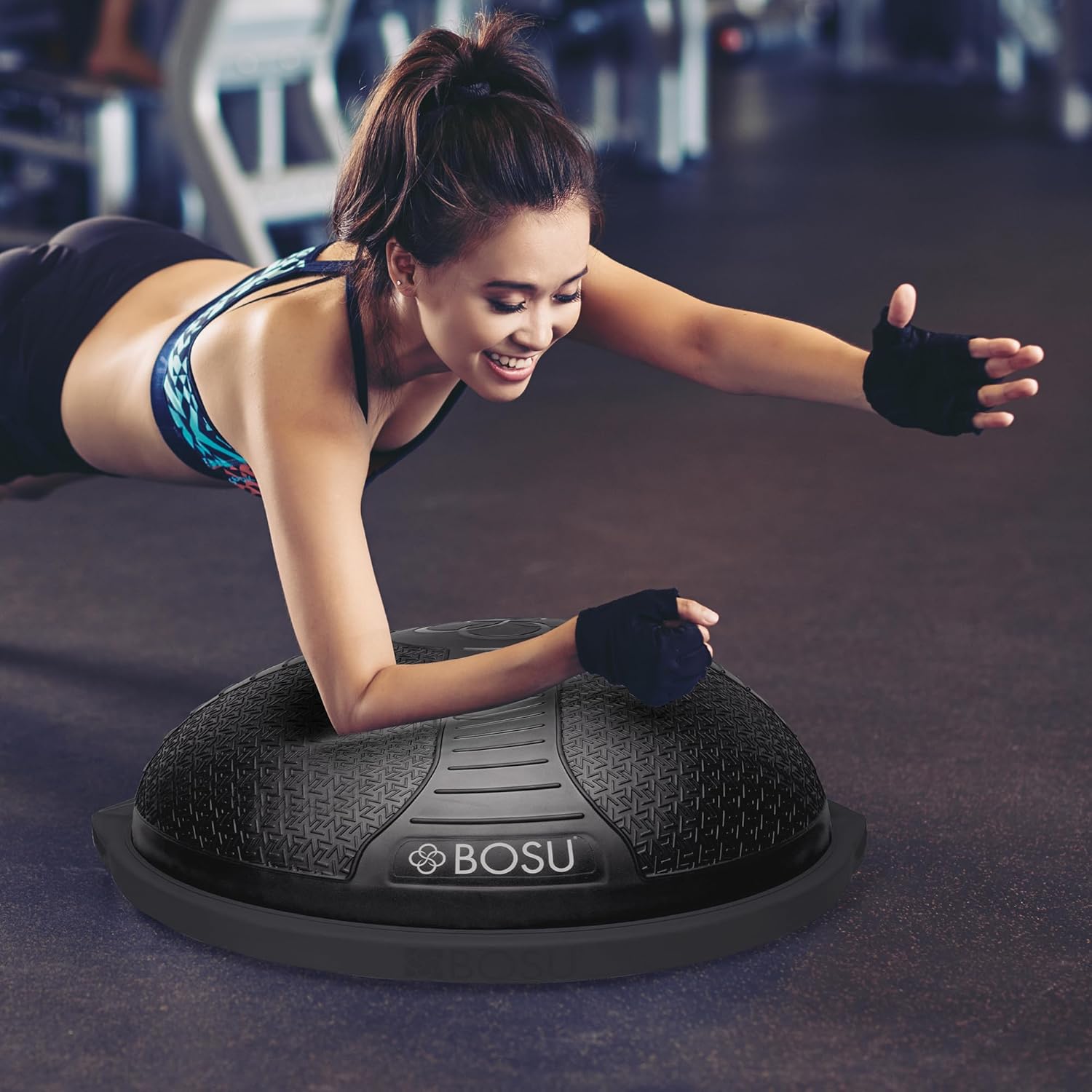 Bosu Pro NexGen 25IN Home Fitness Exercise Gym Balance Trainer with Pump
