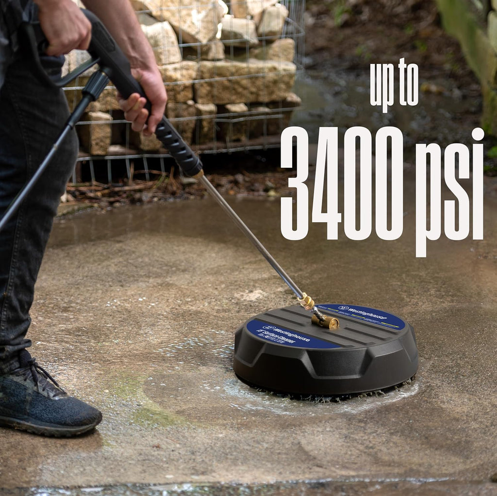 Westinghouse Electric Pressure Washer Bundle with 3400 PSI 2 GPM Washer and 15" Surface Cleaner Attachment