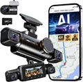 Neideso 360° View 4K 2160P Dash Cam Front and Rear, 4 Channel Dash Camera for Cars, AI Fatigue Driving Monitor, 5G WiFi GPS, 8 IR Lamps Night Vision, Free 64G Card Included, 24H Parking Mode, N700Pro