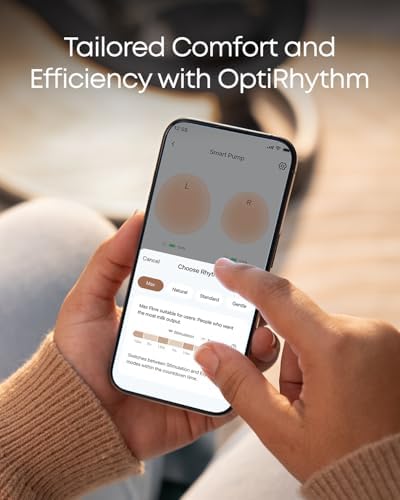 eufy Heated Wearable Breast Pump S1 with Milk Storage Bag, Hands-Free Breast Pump with Industry-Leading HeatFlow™ Tech, App-Controlled OptiRhythm™, Hospital-Grade Suction, Leakproof and Ultra-Quiet