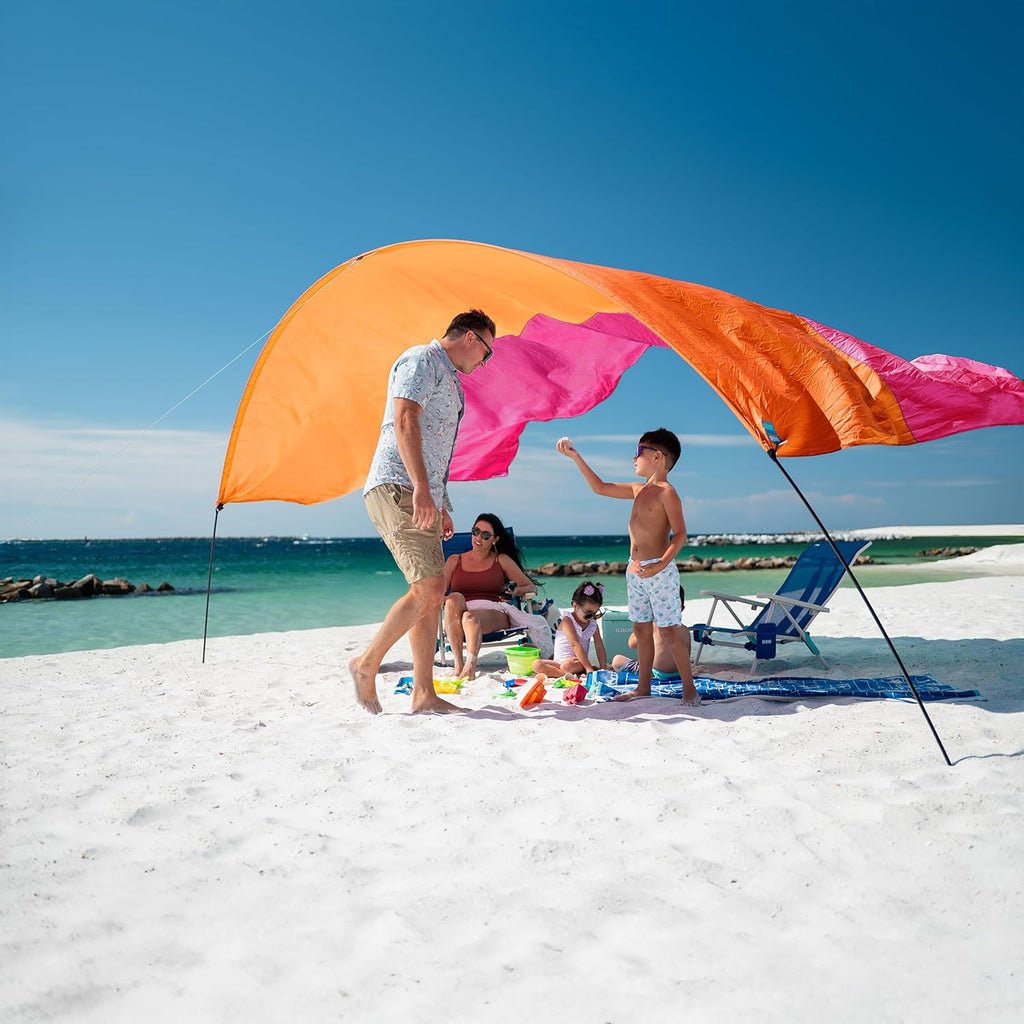 Shibumi Shade 3.0 Version | Sunset Edition | Sets Up in 3 Mins | 150 Sq. Ft. of Shade for up to 8 People | Includes Wind Assist | UPF 50+ Sun Protection