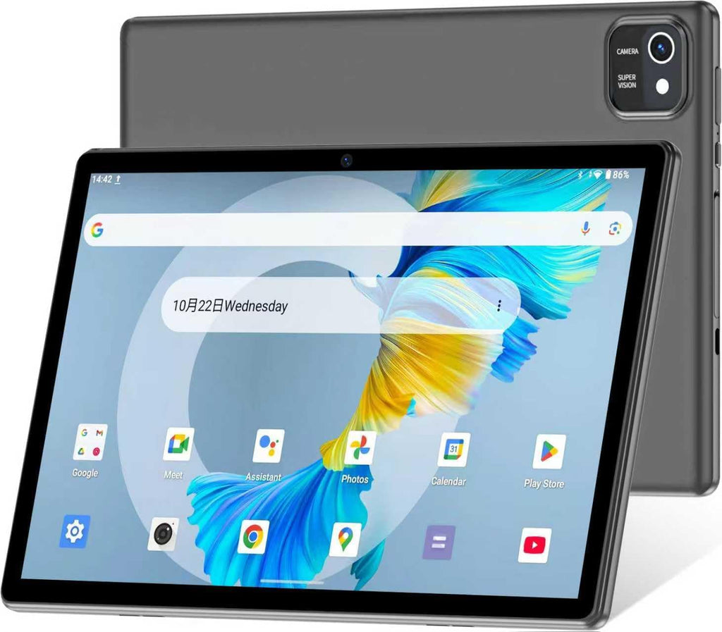 HNVHNV Tablet 10 inch Android 13 Tablets, 6GB RAM 64GB ROM, Quad-Core Processor, 1280x800 LCD Touch Screen, WiFi, GMS, Dual Camera, Bluetooth, 6000mAh Battery