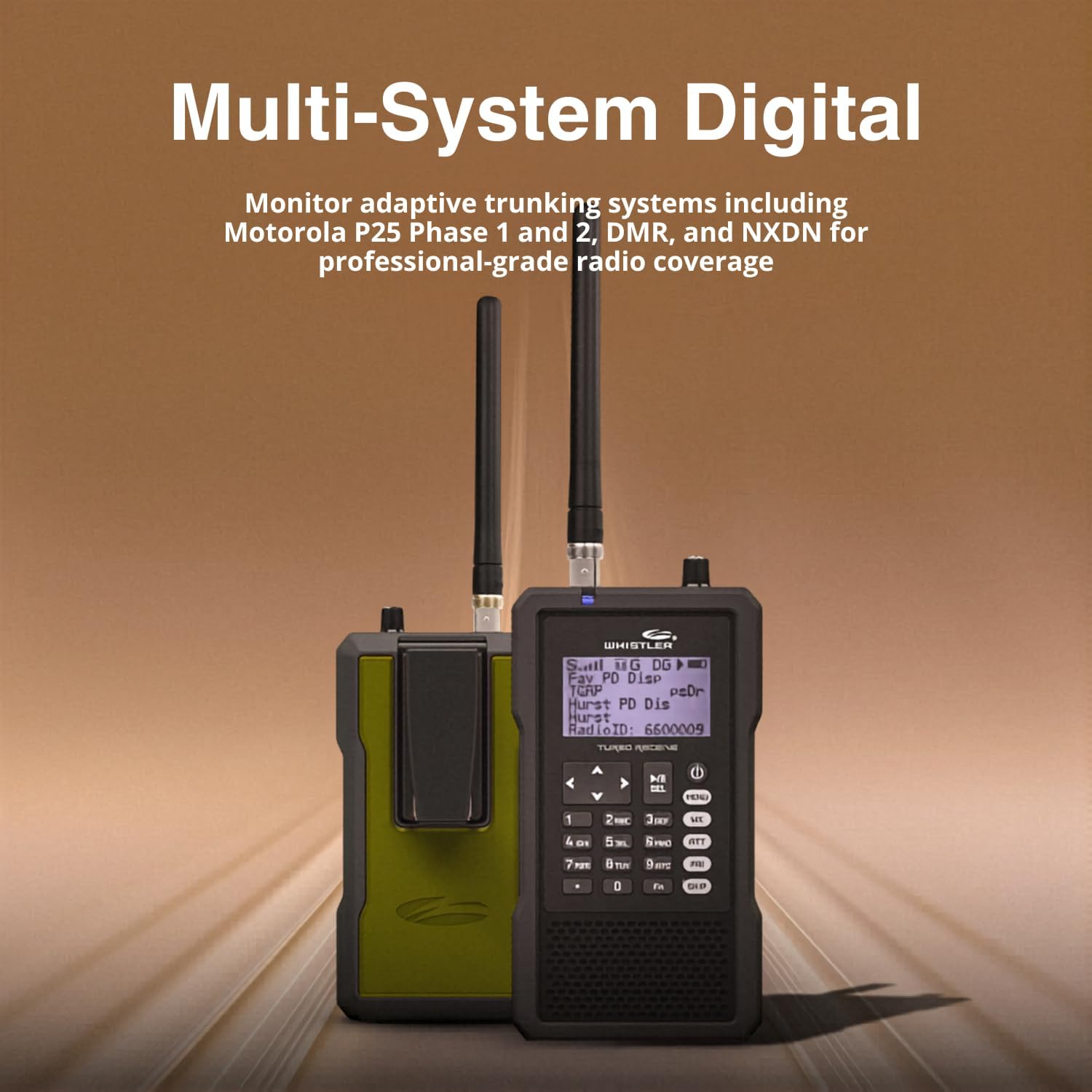 Whistler TRX-1 Handheld Digital Police Scanner Radio – Portable Scanner with EZ Scan, APCO P25 Phase I & II, DMR, NXDN, and USA/Canada Database – Black