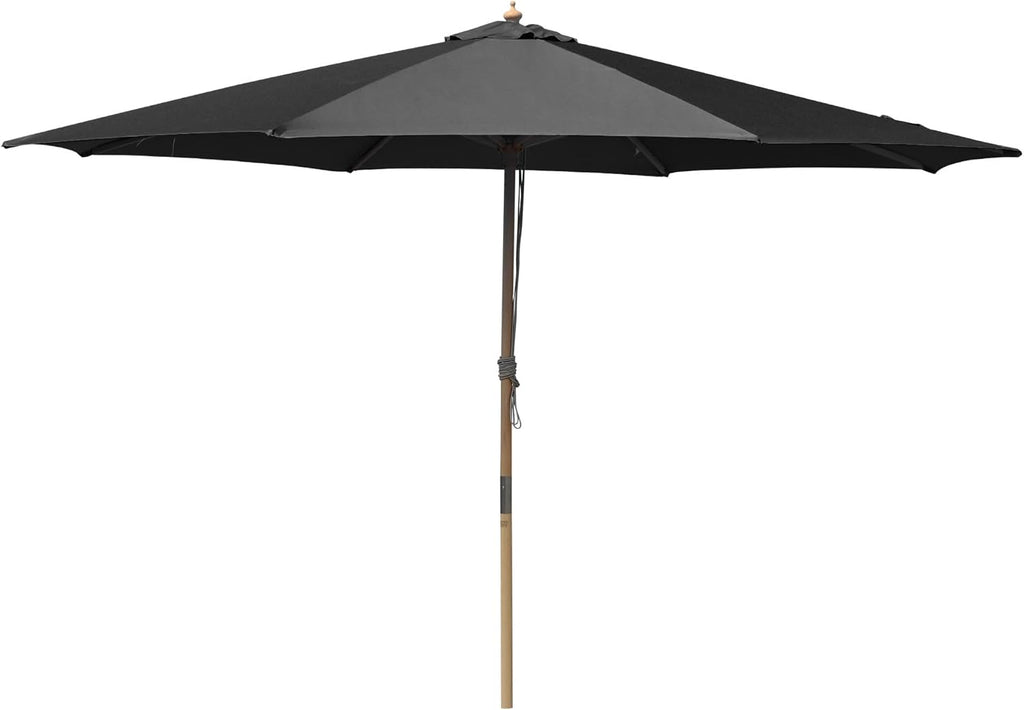 Yescom 13ft Coastal Solid Beech Wood Umbrella Pulley Lift Commercial Base with Wheel Included for Beach Club Seaside Restaurant Terrace Resort Poolside