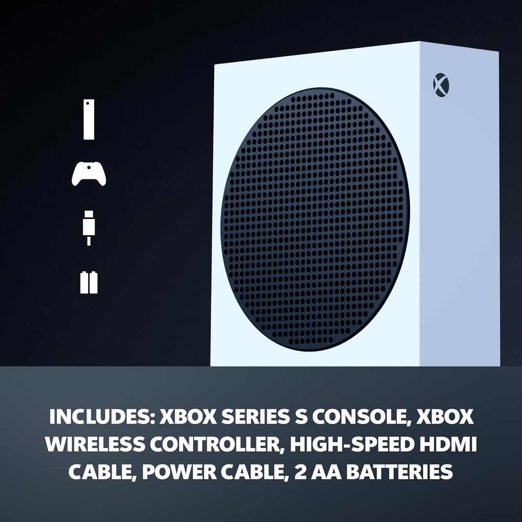 Xbox Series S - All Digital Gaming Console - 512GB SSD - Includes Wireless Controller - 120FPS - Robot White