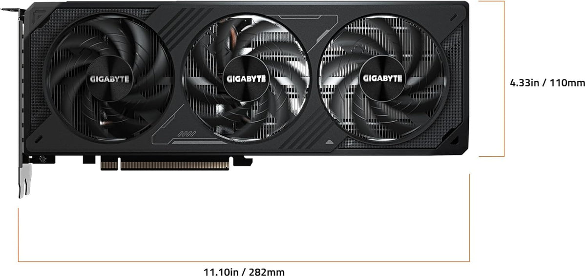 GIGABYTE GeForce RTX 5070 WINDFORCE OC SFF 12G Graphics Card, 12GB 192-bit GDDR7, PCIe 5.0, WINDFORCE Cooling System, GV-N5070WF3OC-12GD Video Card