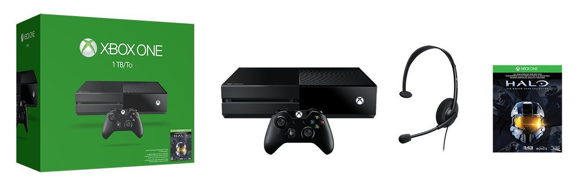 Xbox One 1TB Console - Halo: The Master Chief Collection Bundle (Renewed)