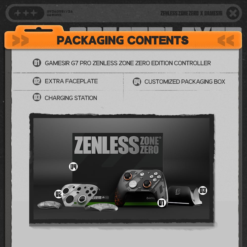 GameSir G7 Pro Wireless Gaming Controller - Officially Licensed for Xbox Series X|S, Xbox One, Windows PC & Android, TMR Joysticks, 1000Hz Polling Rate, Charging Dock- Zenless Zone Zero Edition