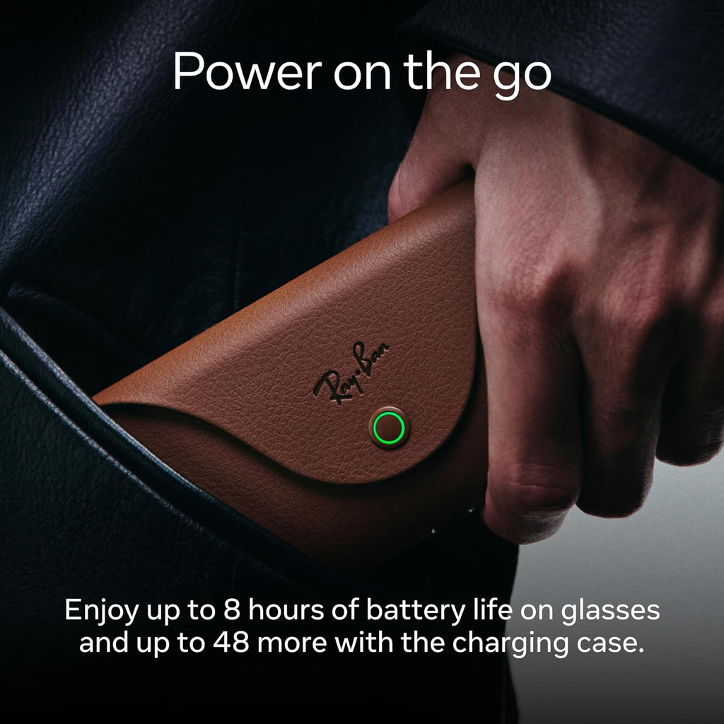 Ray-Ban Meta Wayfarer (Gen 2) with Meta AI, photo and video capture, longer battery life - Shiny Transparent Grey, Transitions® Sapphire Lenses