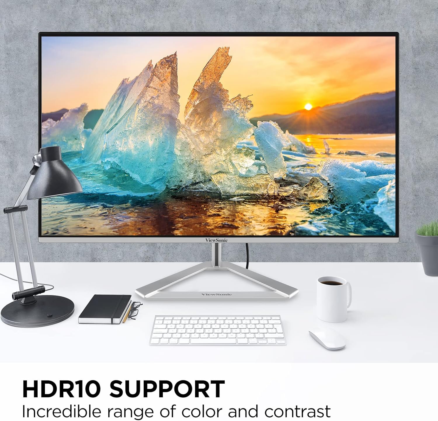 ViewSonic VX2776-4K-MHDU 27 Inch 4K Monitor, IPS with 65W USB-C and HDR10 for Ultimate Home and Office Entertainment, Ultra-Thin Bezels, DisplayPort for Daisy Chain, and HDMI Inputs