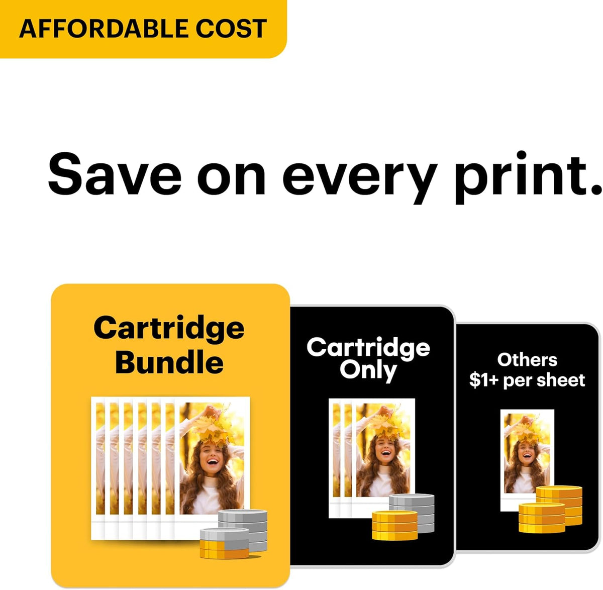 KODAK Mini 2 Retro 2x3 Portable Photo Printer, 38 Sheets, Bluetooth Smartphone Printer for iPhone & Android, Instant Color Prints, 4PASS Dye Sublimation, Yellow