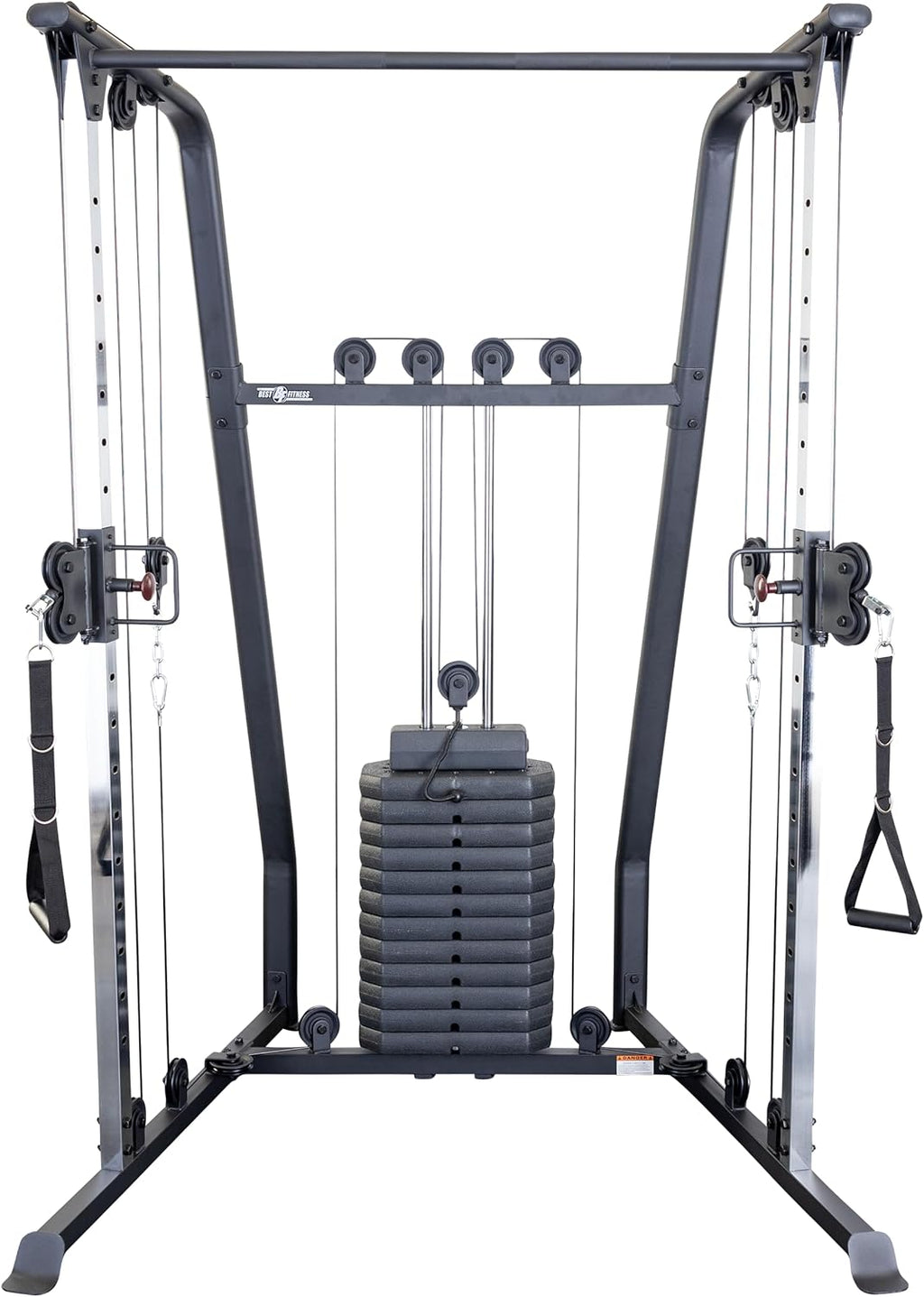 Body-Solid Best Fitness Functional Trainer Cable Machine, Full Body Workout Weight Stacks, Chest and Shoulder Exercise Home Gym LAT Pulldown Machines with 190lb Weights Stack