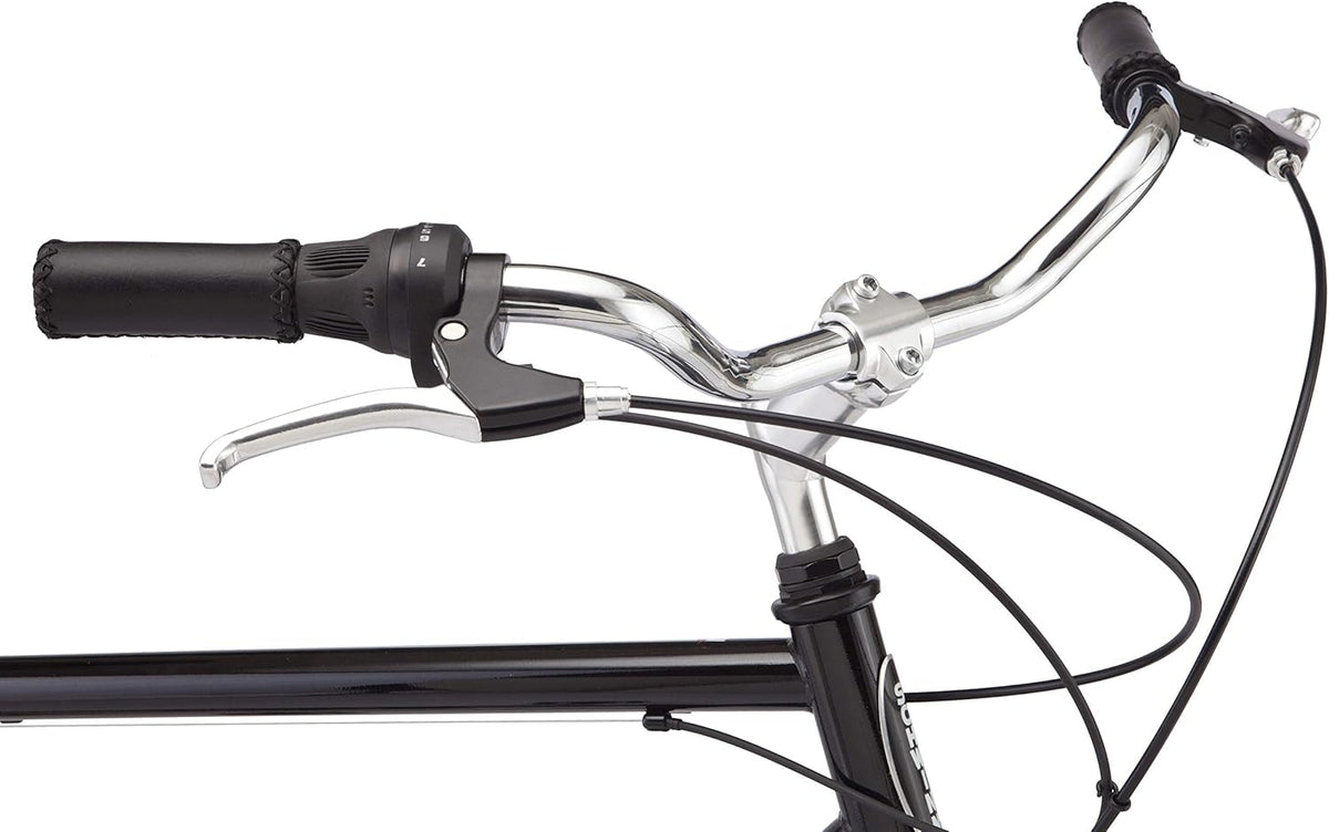 Schwinn Wayfarer Hybrid Bike, 700c Mens and Womens Bike, 7-Speed Hybrid Bicycle, Retro Steel Frame, Front and Rear Linear Pull Brakes, Fenders, Cargo Space, Adult Bicycle