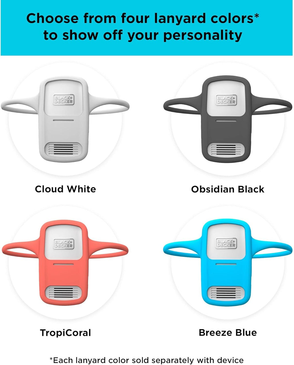 BLACK+DECKER Comfortpak, Wearable Cooling and Heating Device, TropiCoral (BCWCC101-04)