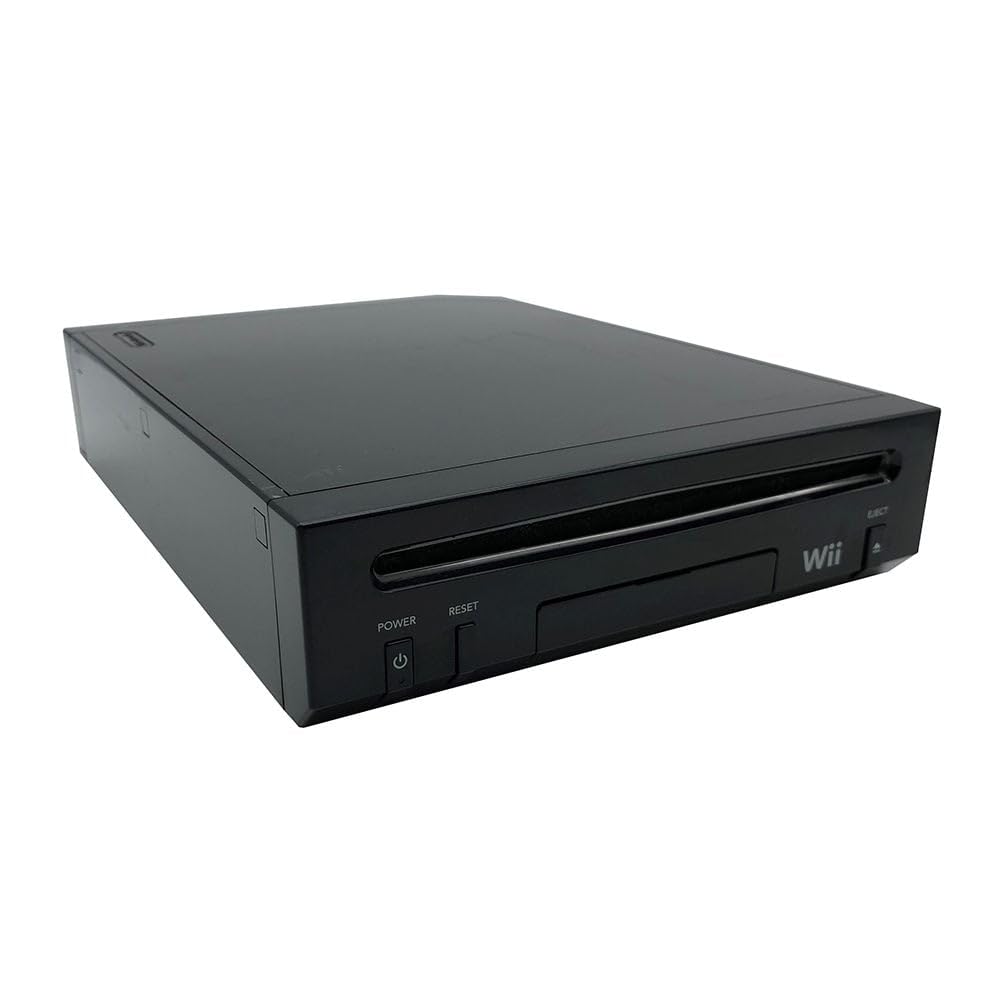 Nintendo Wii Console RVL-101 (Not Backwards Compatible) Bundle - Black (Renewed)