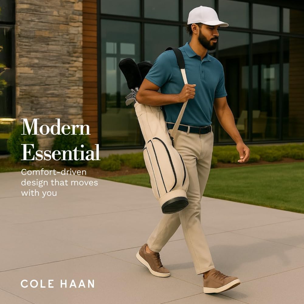 Cole Haan Ashland Golf Polo Shirts for Men - Sophisticated Premium Jersey Knit with Stretch and Cooling Moisture Management