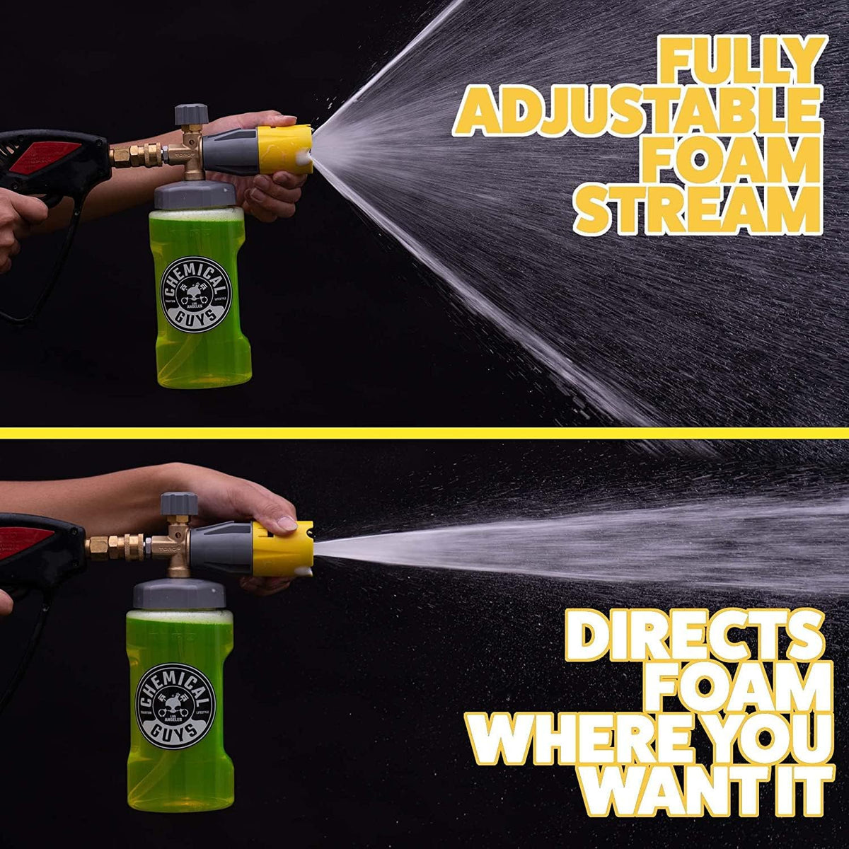 Chemical Guys Big Mouth Max Release Foam Cannon - Foam Cannon for Pressure Washer for Car Wash, Home Cleaning, and Boat Wash with 34 oz Bottle