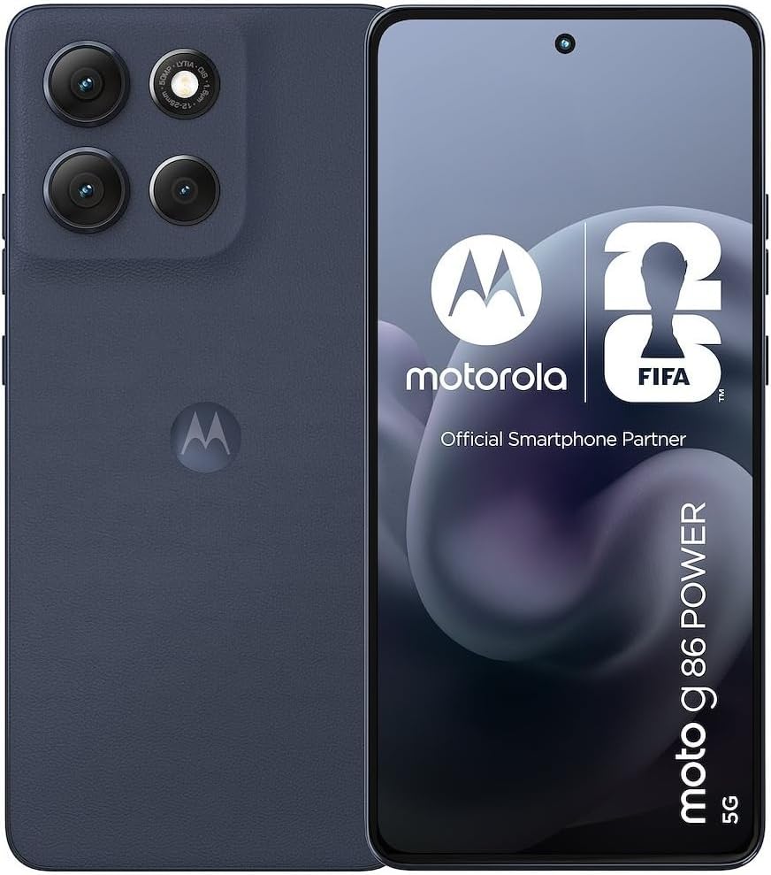 Motorola Moto G86 Power 5G Dual-SIM 256GB ROM + 8GB RAM (GSM Only | No CDMA) Factory Unlocked Smartphone - International Version (Spellbound/Navy)