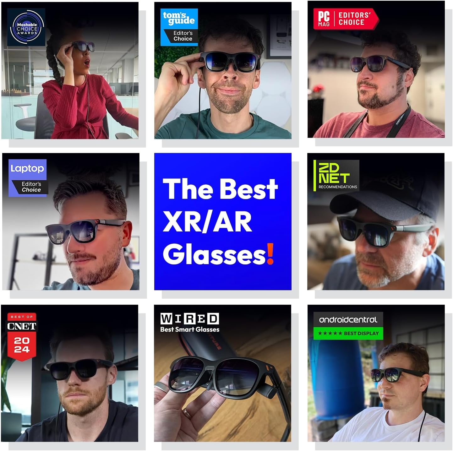 VITURE Pro XR/AR Glasses, 135" 120Hz 1000Nits Display, Harman Audio,Electrochromic Film,Myopia Adjustments,for iPhone 17/16/15/Android/Mac/PC/Steam Deck-Used Like New