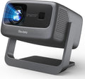 3500 ANSI/ Official Apps/65W Audio Outdoor 4K Projector with WiFi and Bluetooth, Auto Focus, Auto Keystone Smart Projector Support DoIby Audio, 2026 Upgrade GO2 Short Throw Projector with 360°Stand
