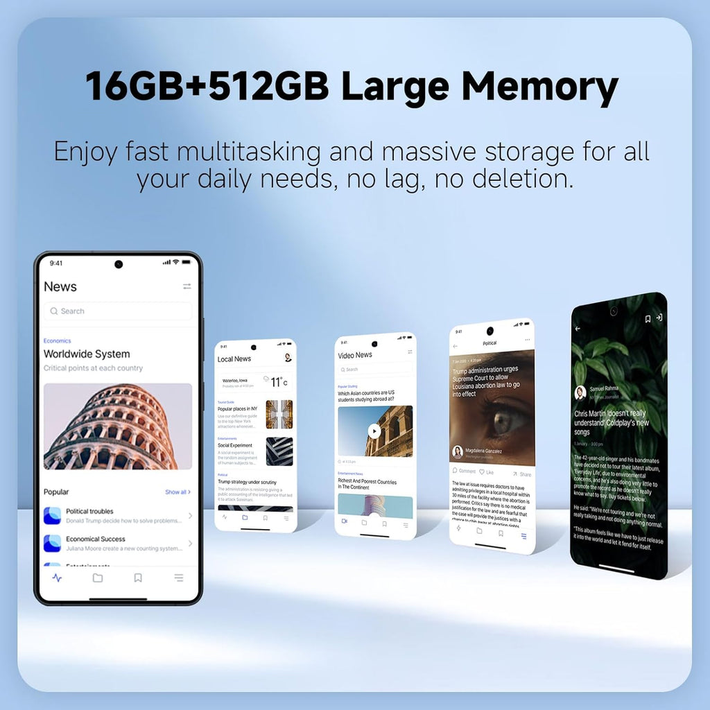 S26 Ultra Cell Phone,16GB+512GB Android 16.0 Unlocked Phone,7000mAh Battery,68+108MP Camera Smartphone,Dual SIM Cards/Face Unlock/GPS.(Grey)