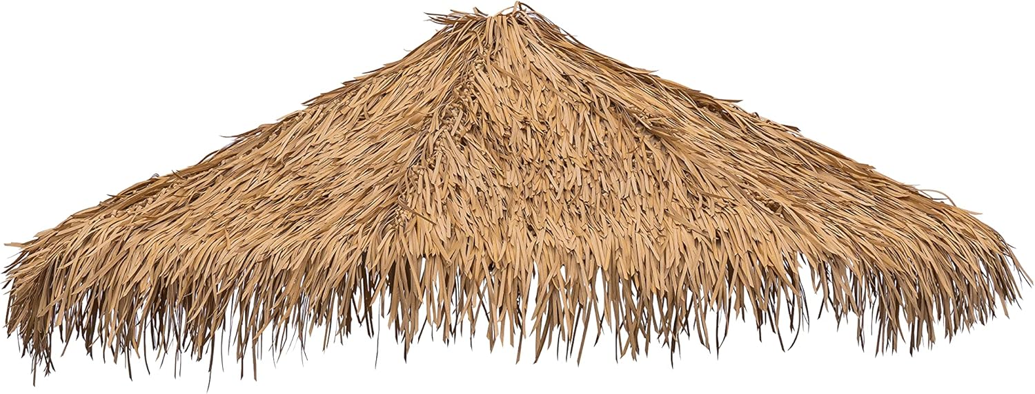 amaZulu, Inc Synthetic Tiki Umbrella Cover - 14ft | Palapa Umbrella | Thatch Umbrella Cover | Tiki Umbrella Outdoor Patio Cover | Boho Beach Umbrella Cape | Paradise Grill Replacement Cover