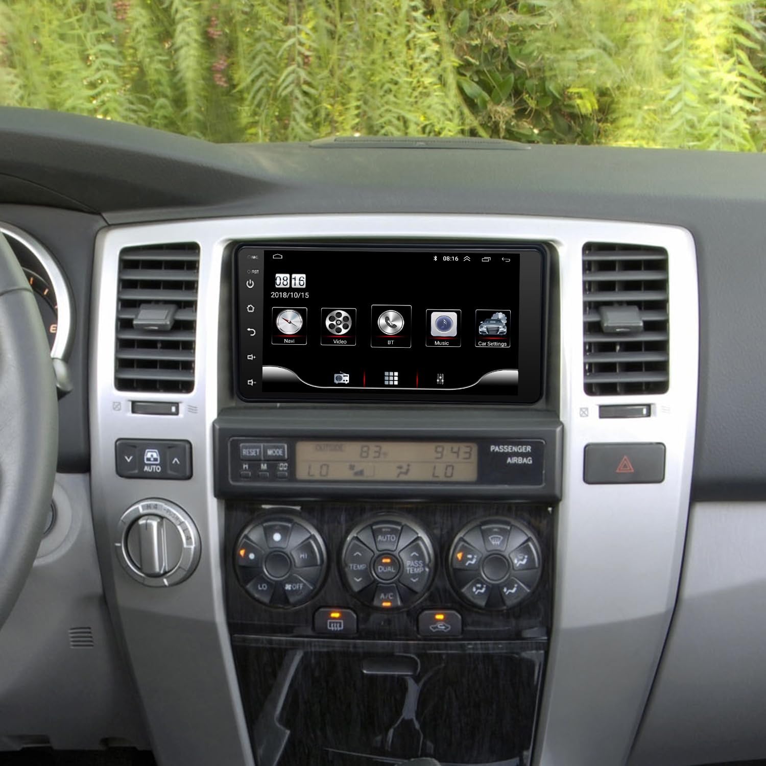 For Toyota Radio upgrade 4Runner 2003-2009 Tundra 2003-2006 Sequoia 2003-2007 Android Stereo replacement IPS touch screen steering wheel control build in wireless carplay Android Auto Free camera