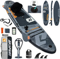 AKSPORT 11' Inflatable Stand-Up Paddle Board with Upgraded SUP Accessories Kit | Extra Wide 34" Design | Non-Slip Deck | Premium SUP Board for Adults & Youth of All Levels