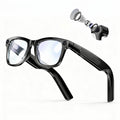 EarlySincere 4K Video Recording Glasses with EIS Stabilization, AI Smart Glasses with Camera and ChatGPT Voice Assistant, 8MP HD Wearable Camera, Bluetooth 5.4 Audio, 15H Playtime, TR90 Durable Frame