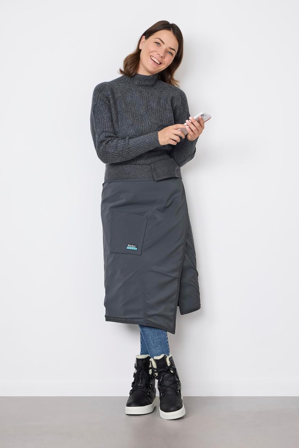 NorSari Sport Blanket and Wearable Wrap, The Bergen Sport, Graphite