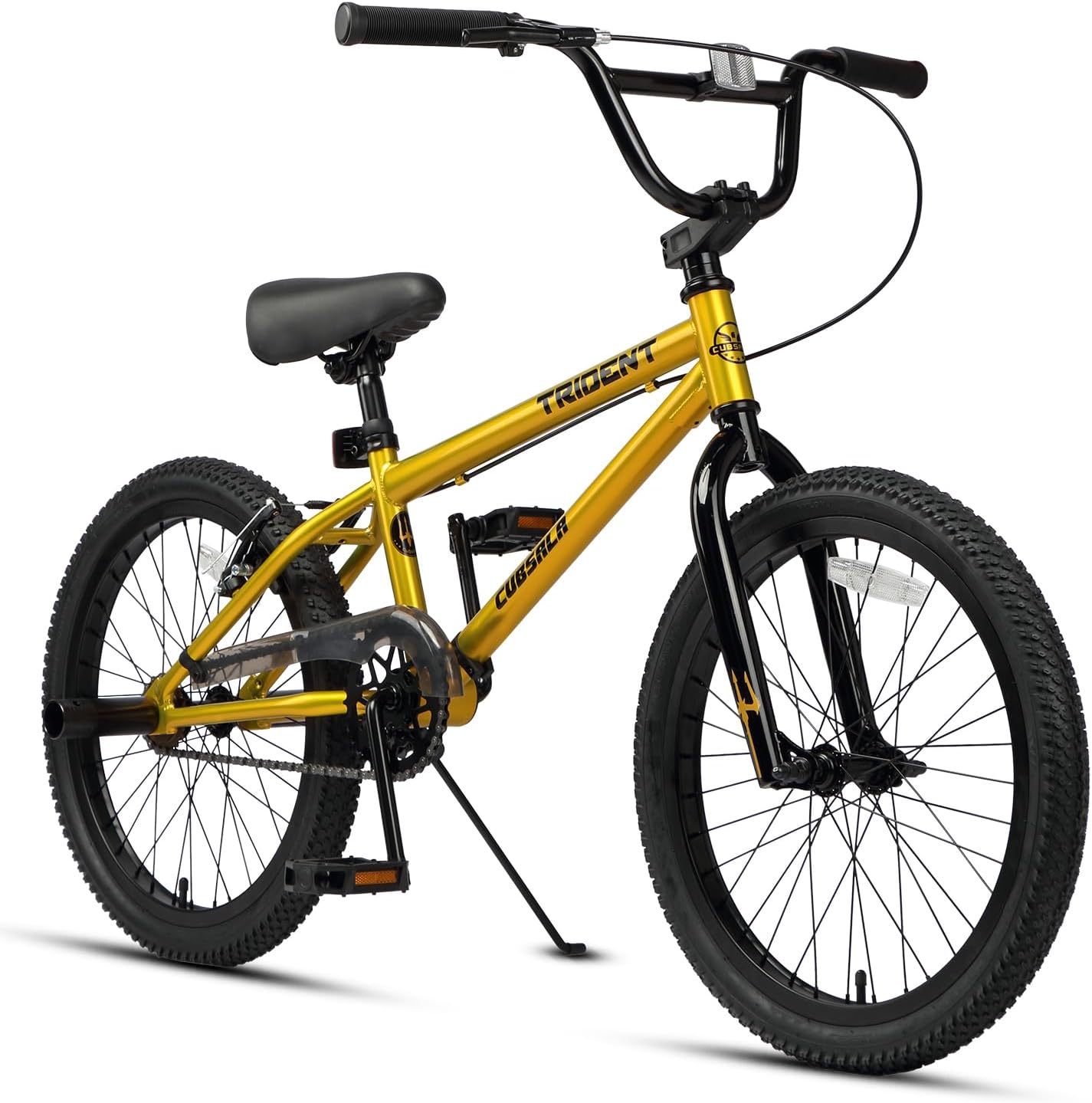 cubsala 20 24 26 Inch BMX Race Bike Trident Bicycles Beginner-Level to Advanced Riders with 2 Pegs, Multiple Colors