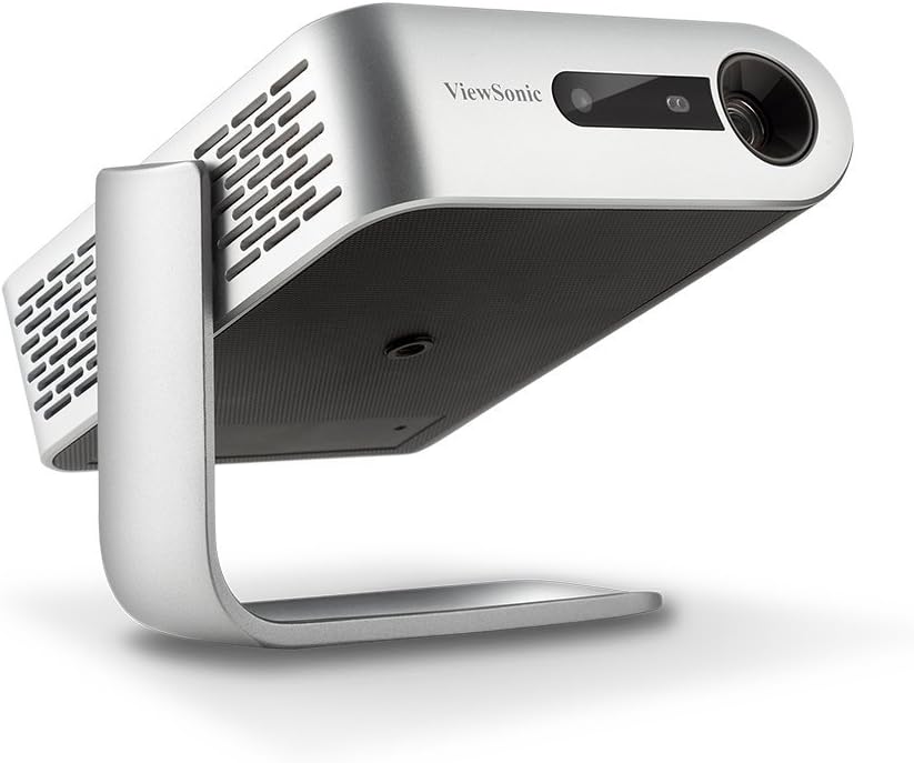 ViewSonic M1 Portable Projector with Dual Harman Kardon Speakers, HDMI, USB C and Built-in Battery (Renewed)