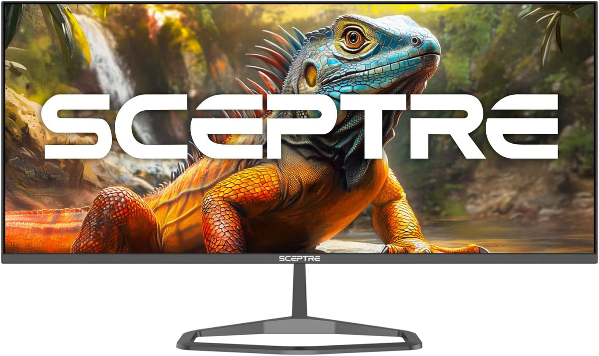 New! Sceptre 34-inch Prime Monitor 3440 x 1440 up to 115Hz 103% sRGB DisplayPort HDMI Build-in Speakers, Machine Black 2026 (E345W Series)