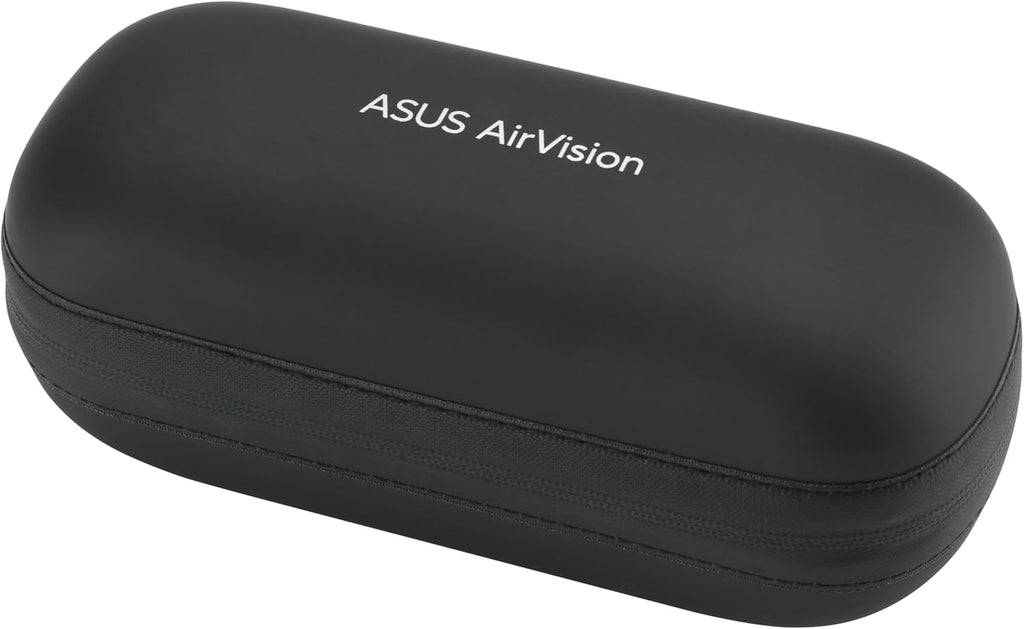 ASUS AirVision M1 Smart AR Glasses - 100" Micro-OLED Wearable Display, 1100 nits, Multi-Screen, Speakers, USB-C, Magnetic Shade, Designed for ROG Ally/Steam Deck/PC/iPhone 16/15/Android/Mac/Tablet