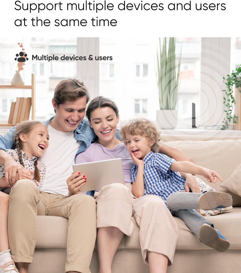 Cell Phone Booster for Home Up to 3,000 sq ft, Cell Booster Data for Band 4/12/17/13/5/25/2, Cell Signal Booster for All U.S. Carriers Verizon, AT&T, T-Mobile-5G 4G LTE 3G FCC Approved