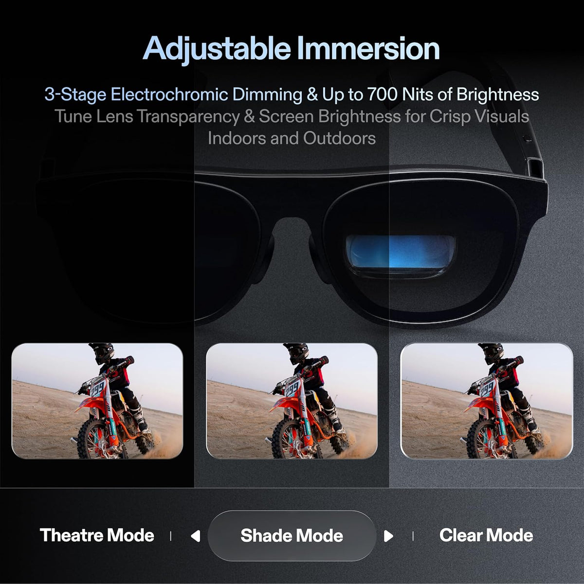 XREAL One Pro AR Glasses with X1 Chip, Native 3 DoF, X-Prism Optics, Real 3D, 57°FOV 171" 120Hz FHD Display, XR Glasses for iPhone 17/16, Steam Deck, ROG, Mac, PC, Android & iOS M (IPD 57-66mm)