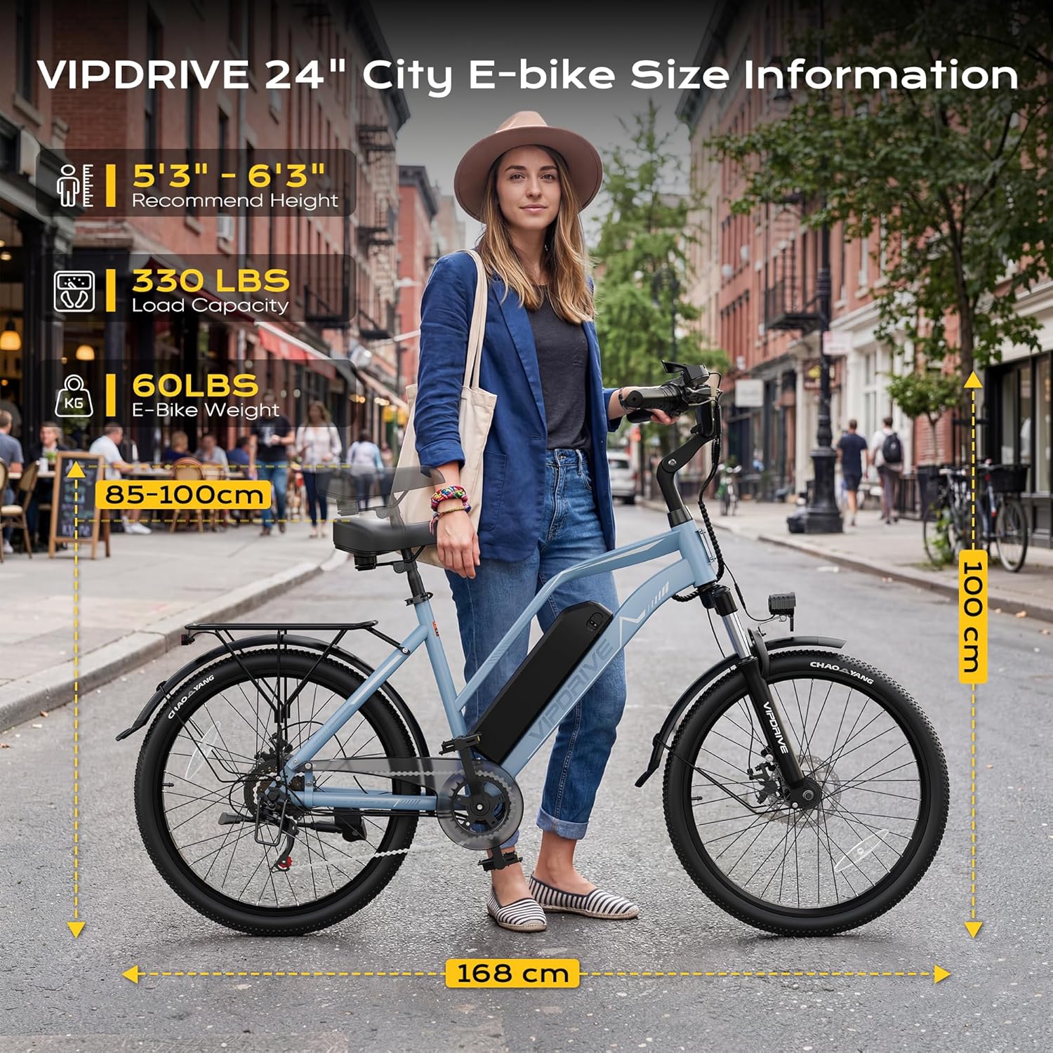 Electric Bike for Adults, 1000W Peak Motor, 22 MPH Commuter E-Bike, 48V Removable Battery, 50 Miles Range, 7-Speed Electric Bicycle, Includes Pump, Phone Mount & Lock