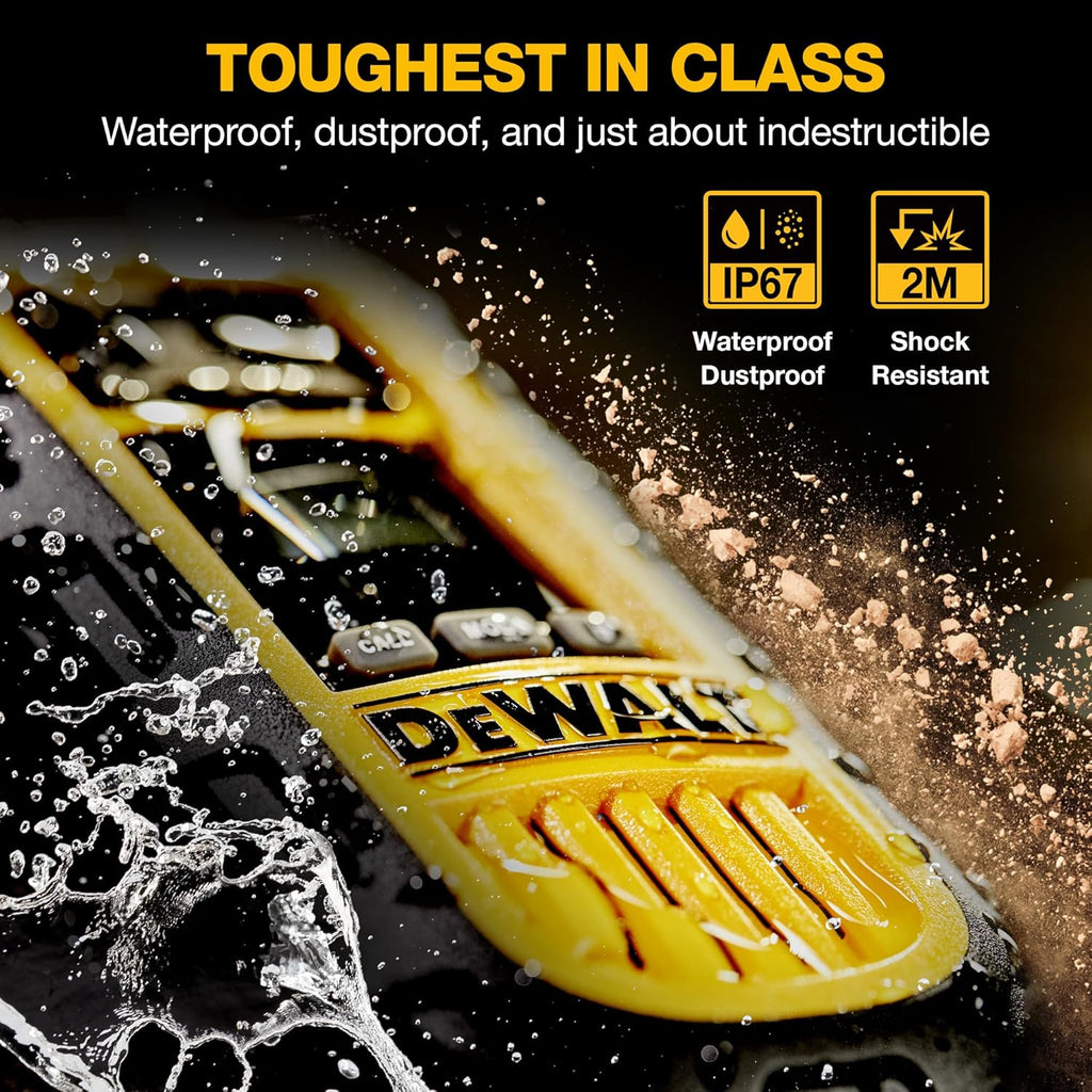 DEWALT DXFRS800 FRS Walkie Talkies, Long Range 2 Way Radio, 2W, IP67 Waterproof, Rechargeable, 2 Pack, DXFRS800