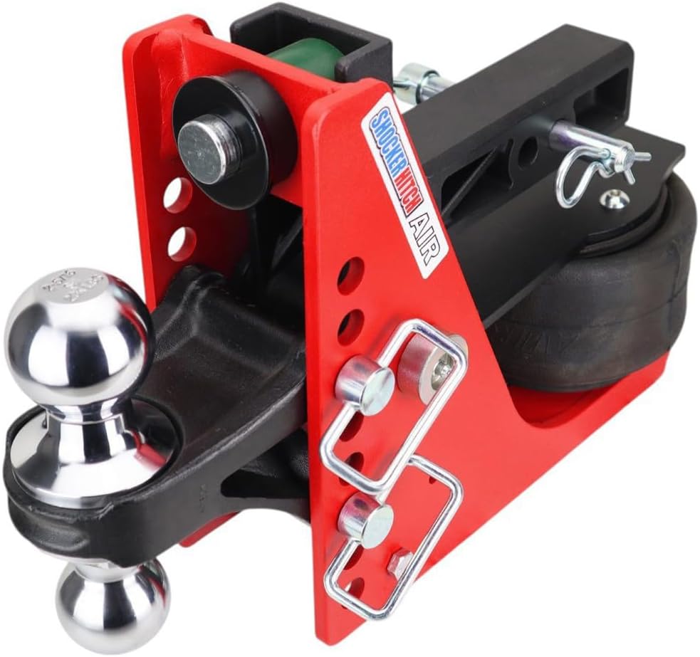 Shocker Air Hitch & Combo Ball (2" & 2-5/16" Balls), Fits 2" Hitch Chrome Combo 2" & 2-5/16" Balls