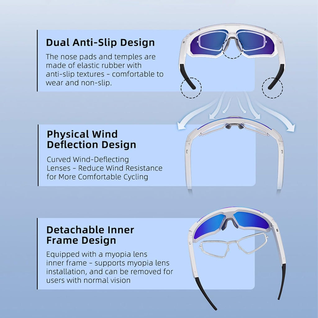 AI Smart Glasses with Camera 4K, 8MP HD Video Recording Glasses with Camera, Built-in Storage(No SD Card Needed), Wearable Tech Bluetooth Sunglasses for Outdoor Sports Cycling/Skiing/Baseball (Orange)